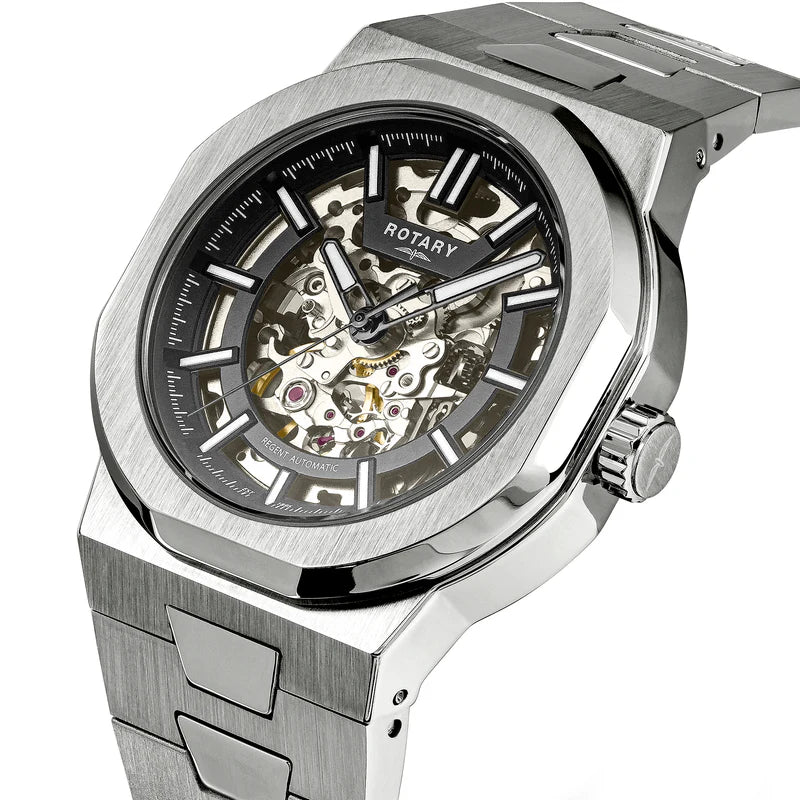 Relógio Rotary Regent Skeleton Automático GB05495/04