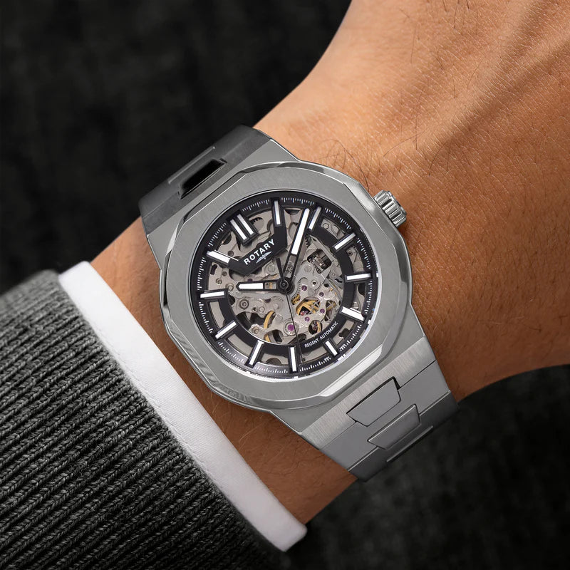 Relógio Rotary Regent Skeleton Automático GB05495/04