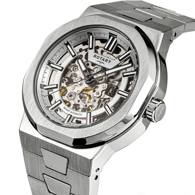 Relógio Rotary Regent Skeleton Automático GB05495/06