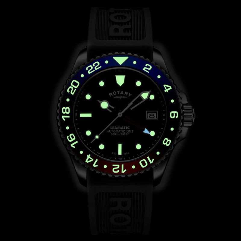 Relógio Rotary Seamatic 300 GMT Automático GS04378/95