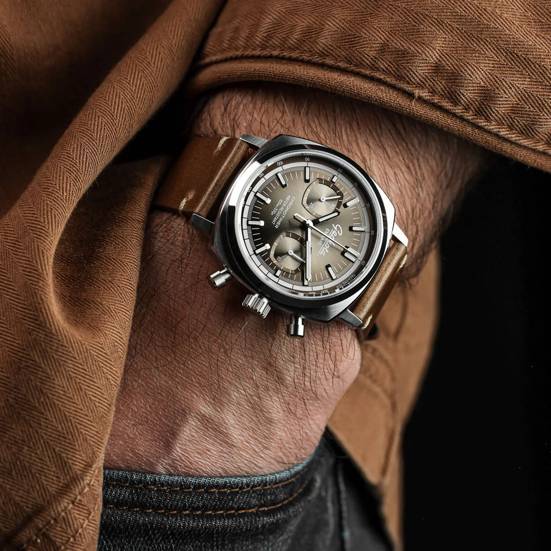 Relógio Geckota Classic Chronotimer Tuscan Brown