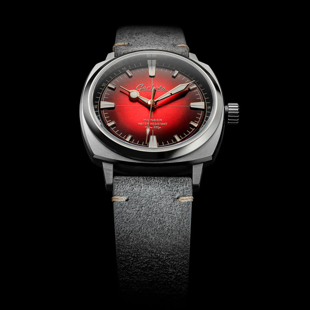 Relógio Geckota Pioneer Classic Edition Imperial Red
