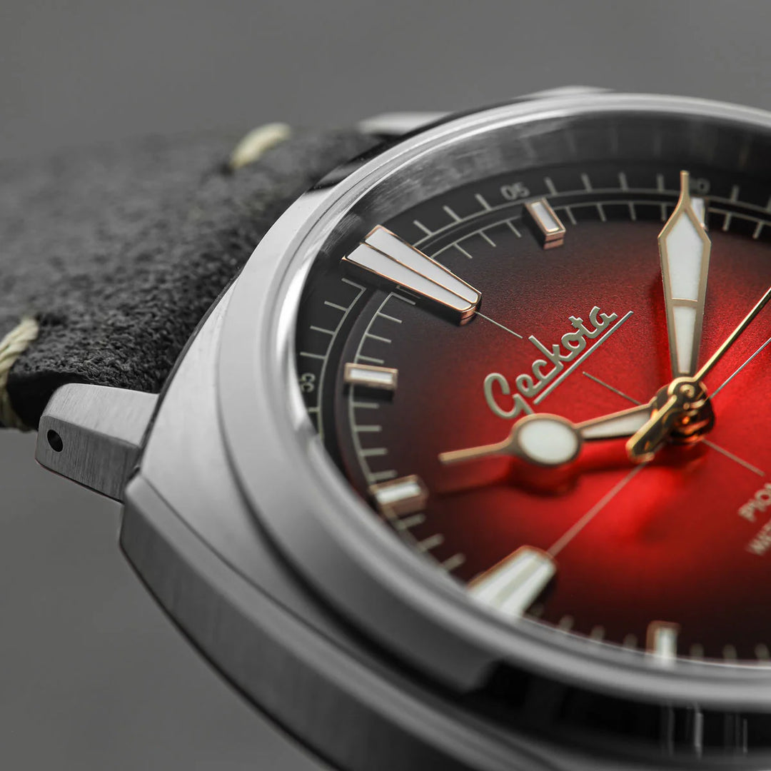 Relógio Geckota Pioneer Classic Edition Imperial Red