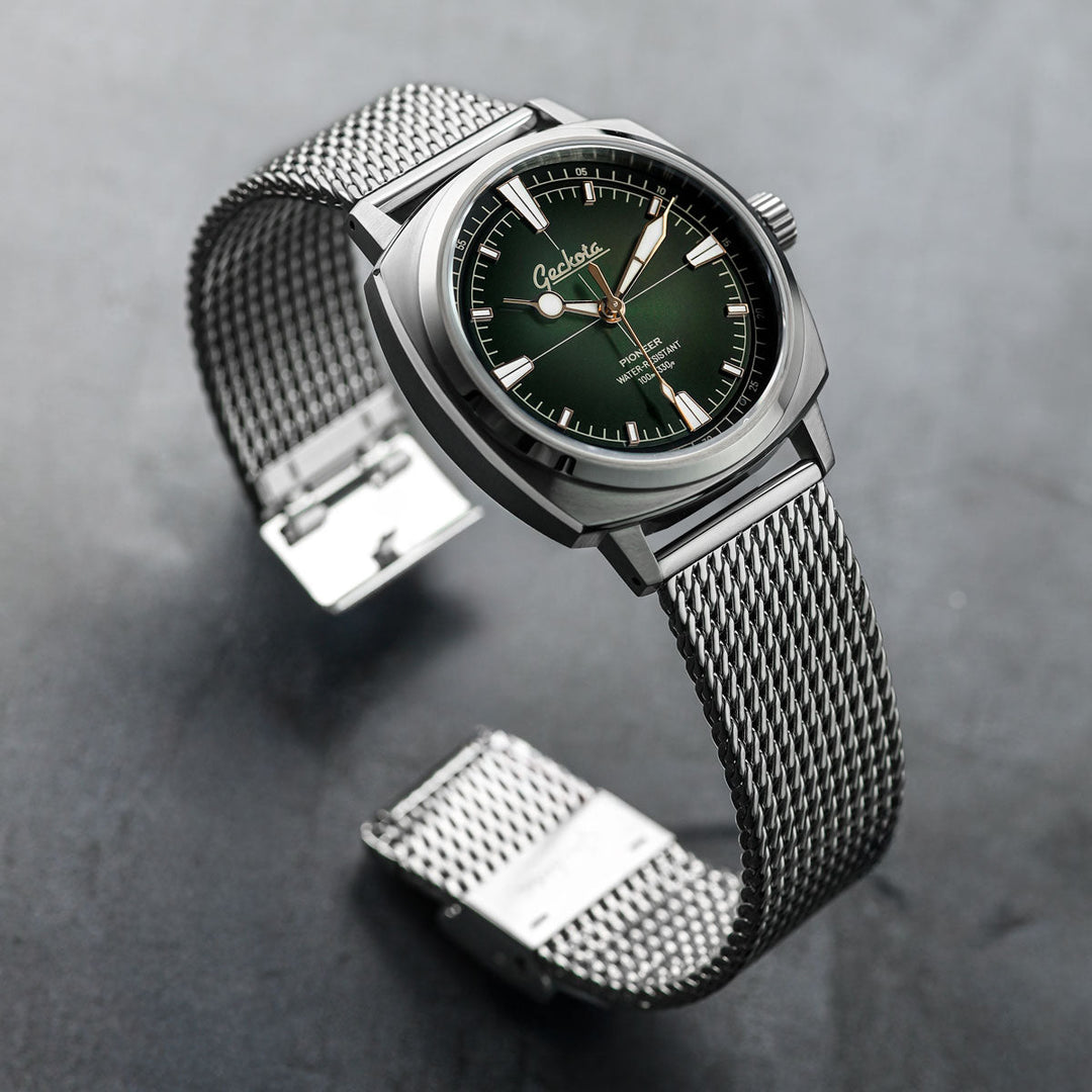 Relógio Geckota Pioneer Classic Edition Dark Jungle Green