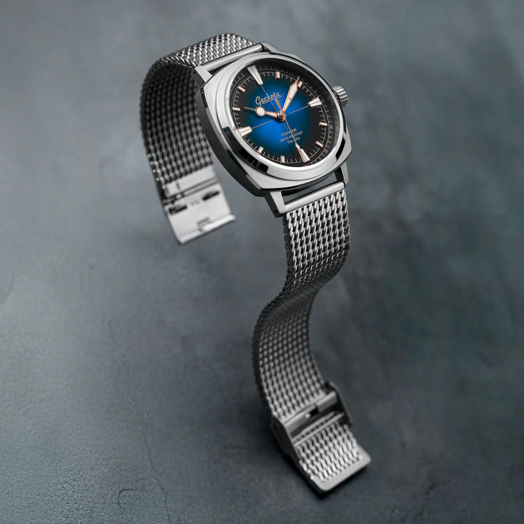 Relógio Geckota Pioneer Classic Edition Sapphire Blue Automático