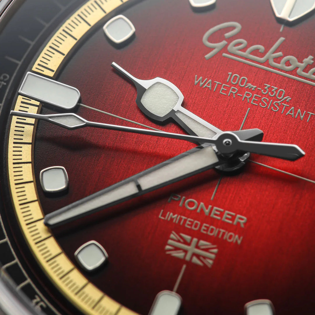 Relógio Geckota Pioneer Special Edition Oxblood Red