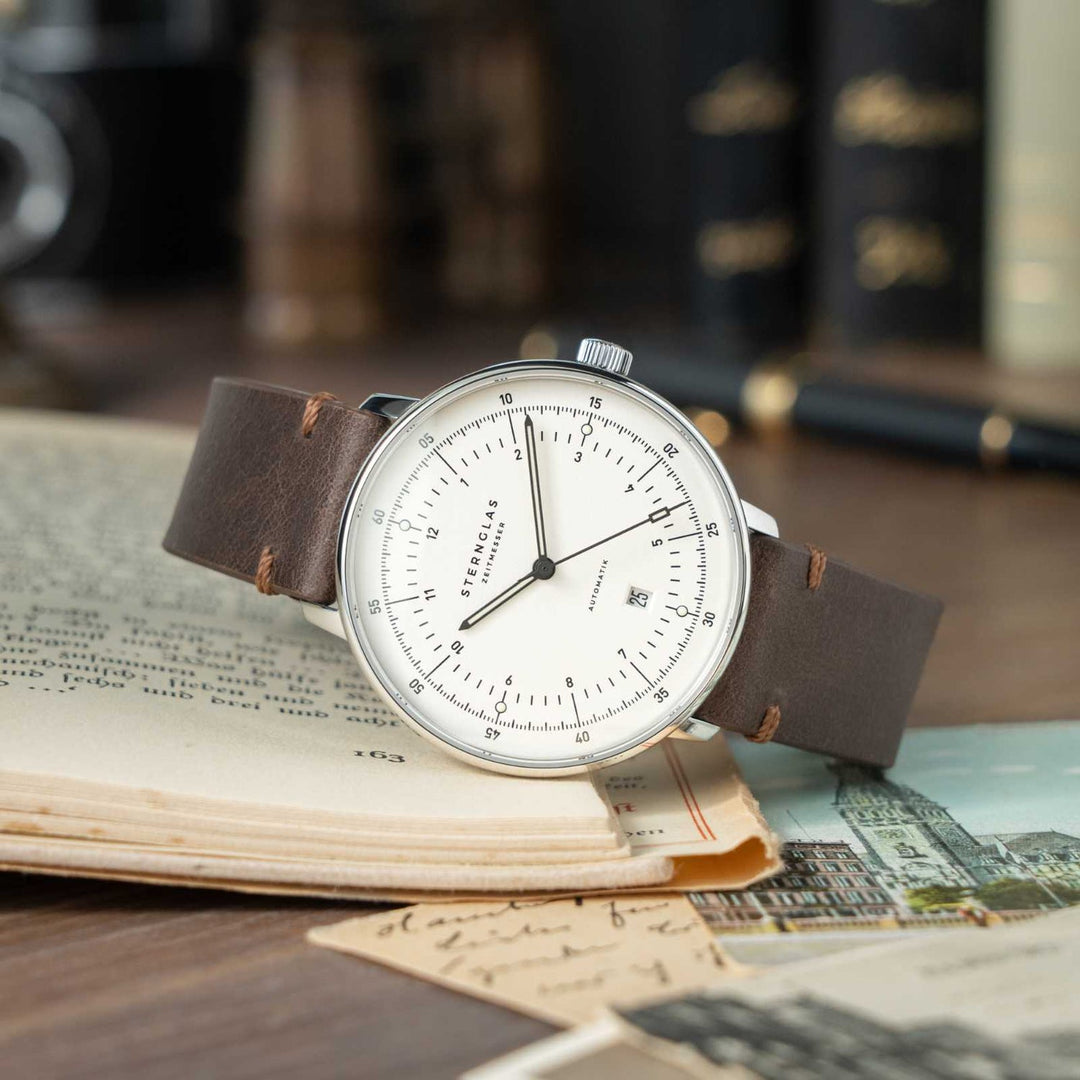 Relógio STERNGLAS Hamburg 42 mm S02-HH47-VI11 Automático