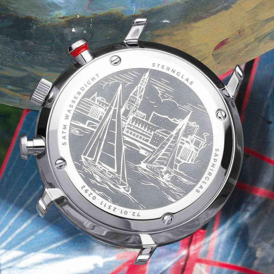 Relógio STERNGLAS Hamburg Chrono 42 mm S01-HC10-VI11 Quartz