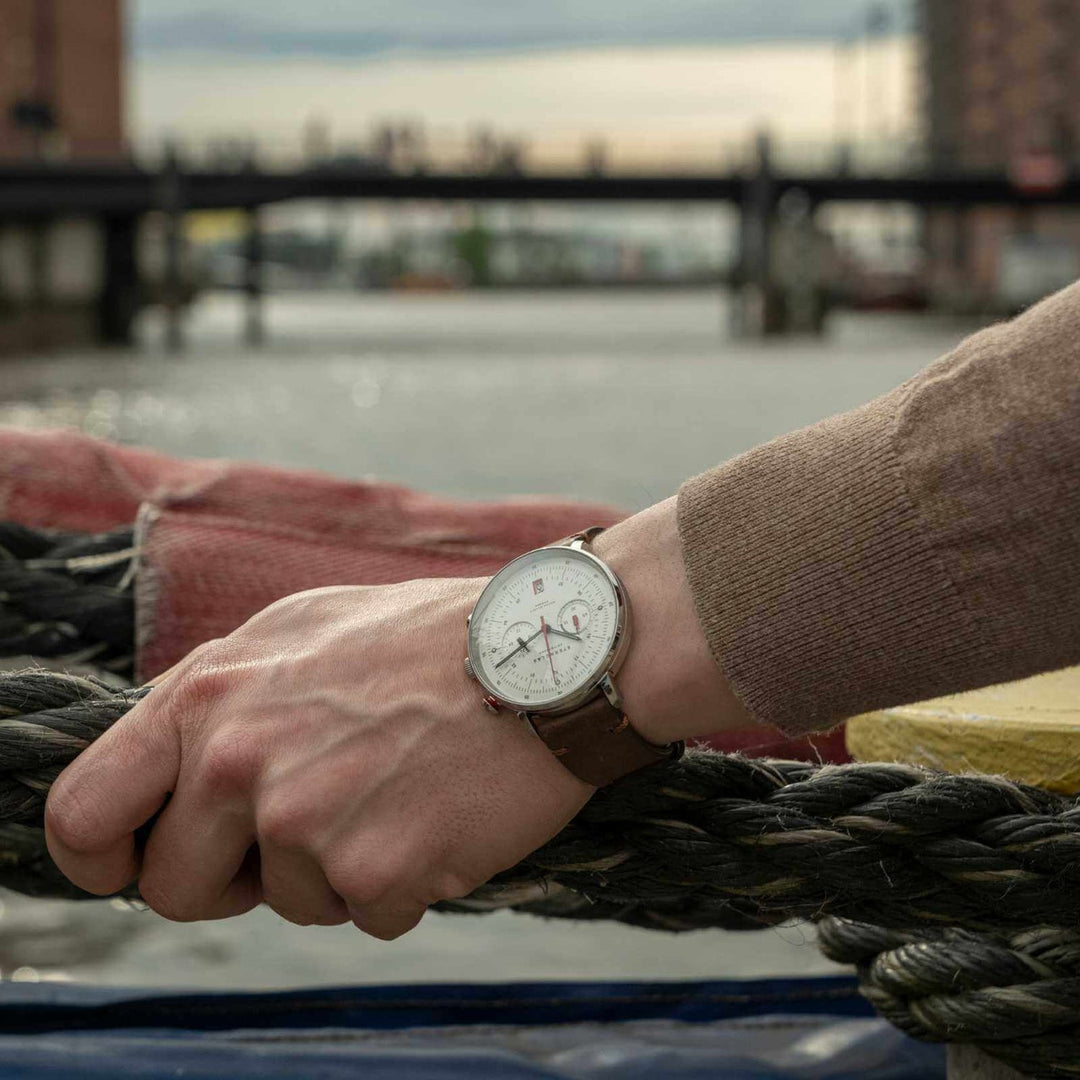 Relógio STERNGLAS Hamburg Chrono 42 mm S01-HC10-VI11 Quartz