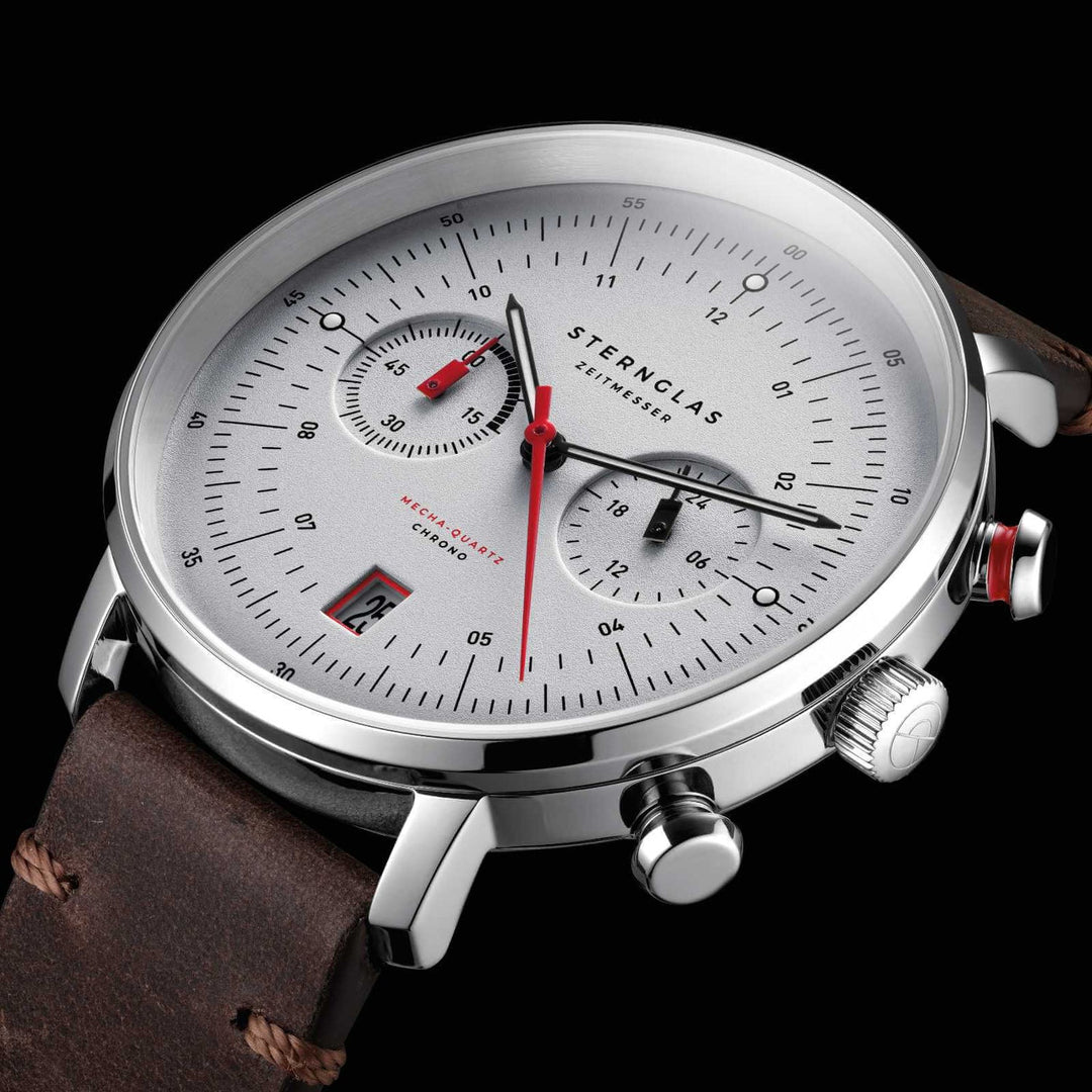 Relógio STERNGLAS Hamburg Chrono 42 mm S01-HC10-VI11 Quartz