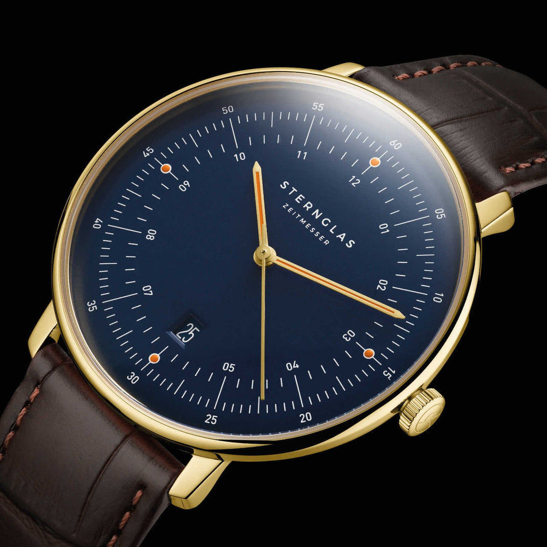 Relógio STERNGLAS Hamburg Edition Marine 42 mm S01-HHM07-HE01 Quartzo