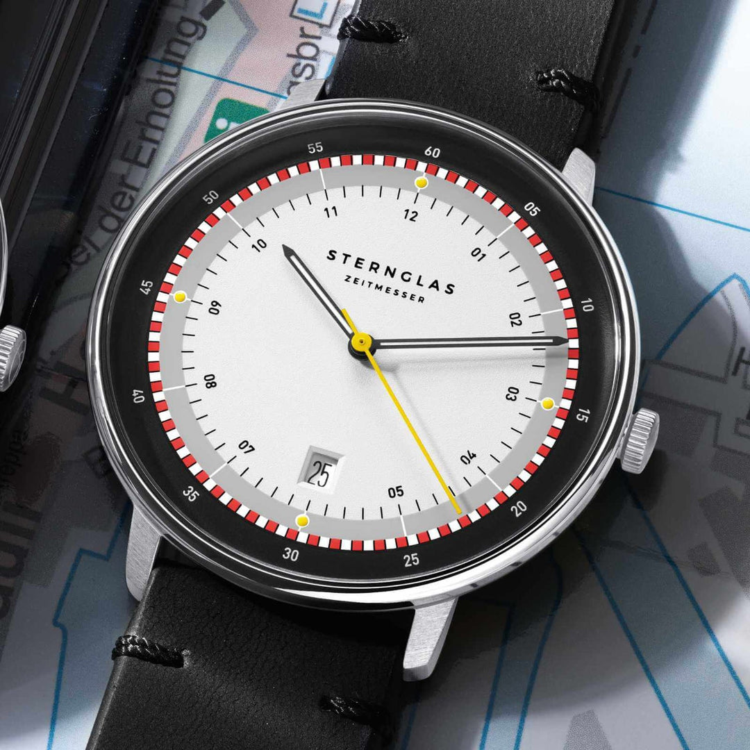 Relógio STERNGLAS Hamburg Edition Hafen 42 mm S01-HHH16-VI15 Quartz