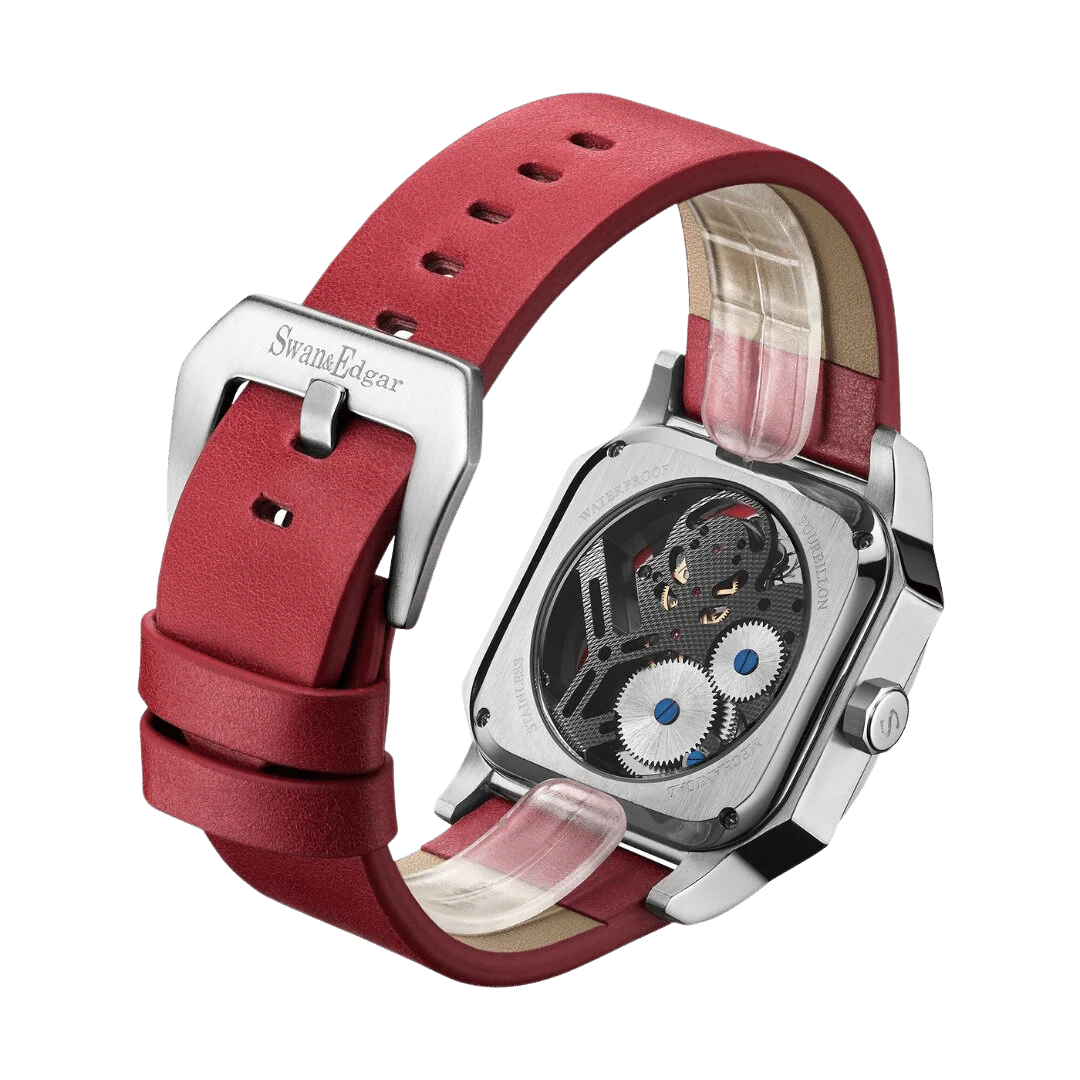 Relógio Swan & Edgar Vortex Tourbillon Automático Red