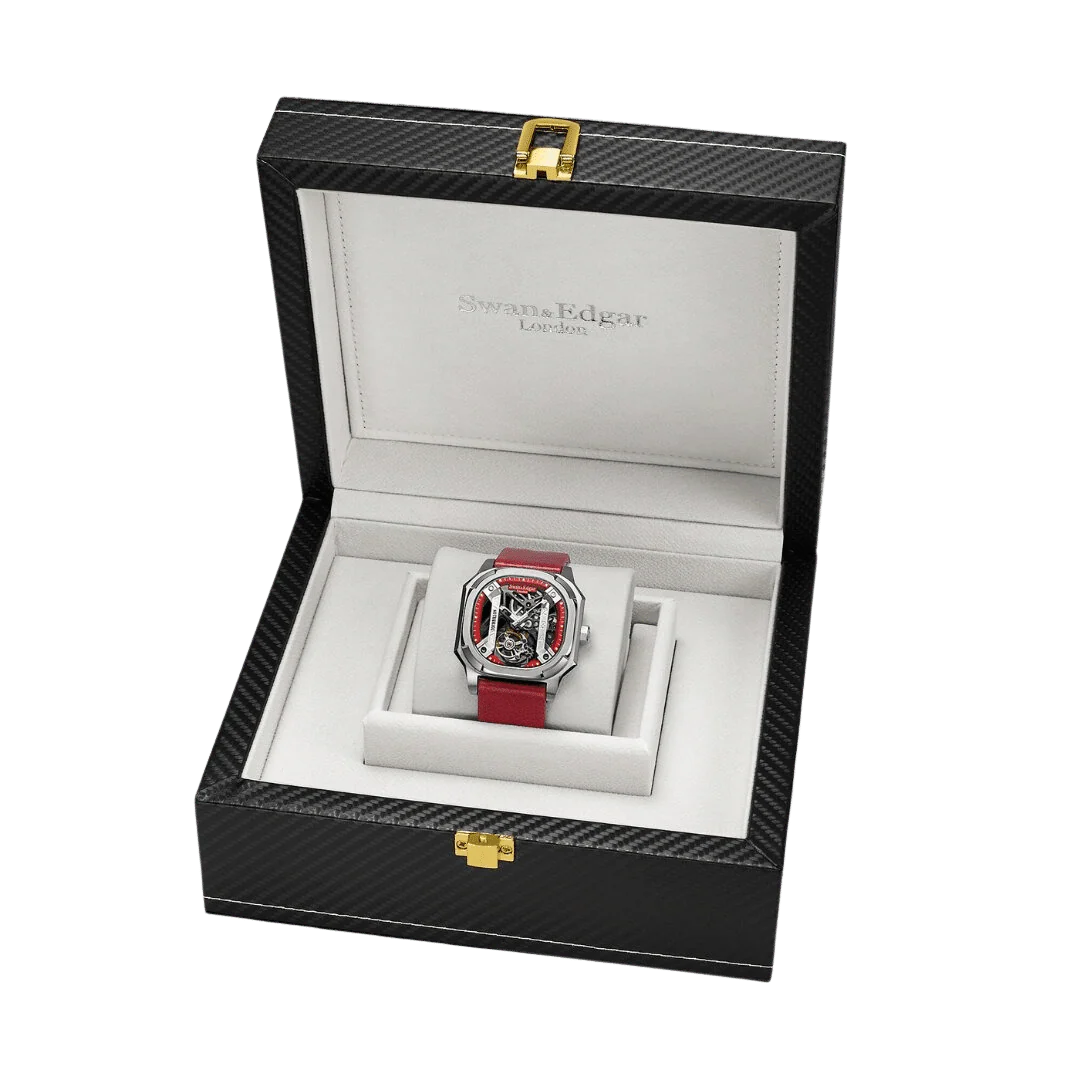 Relógio Swan & Edgar Vortex Tourbillon Automático Red