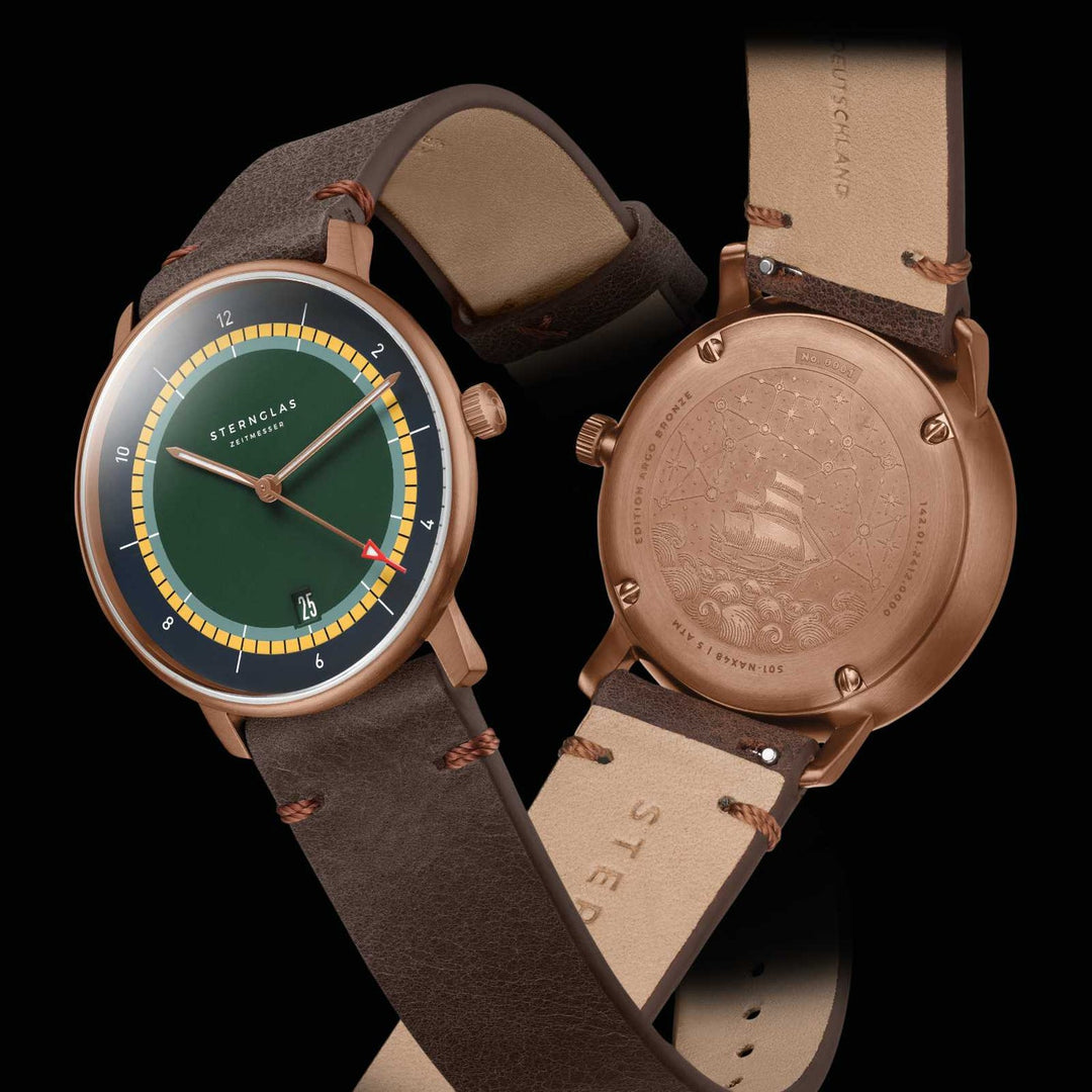 Relógio STERNGLAS Naos Edition Argo Bronze 38 mm S01-NAX48-VI17 Quartzo