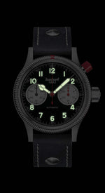 Carregue a imagem no visualizador da Galeria, Relógio Hanhart PIONEER Mk I Reverse Panda, 40 mm 714.211-