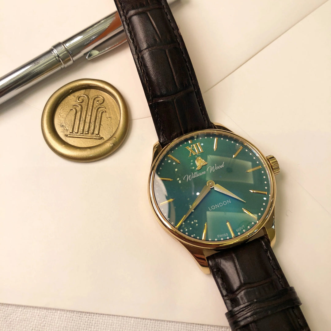 Relógio William Wood British Racing Green