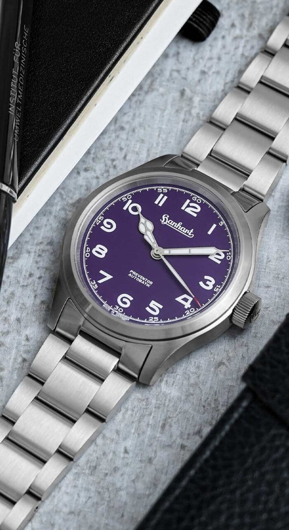 Relógio Hanhart Preventor HD12™ «Silk Purple» 39 mm
