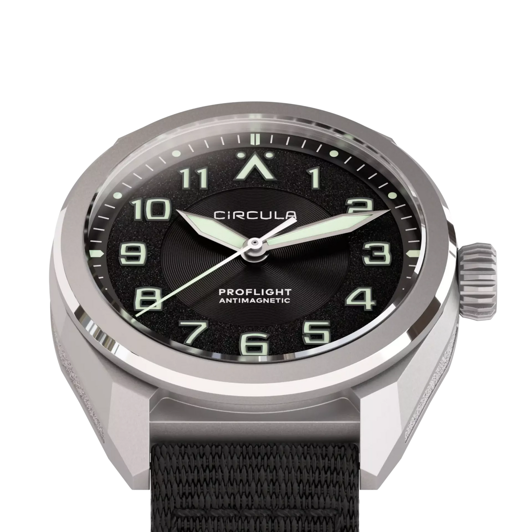 Relógio Circula Pilot watch ProFlight Anthracite PF-SS-AS
