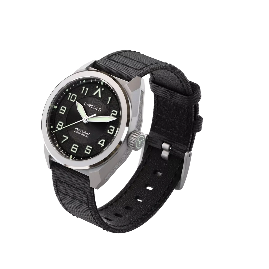 Relógio Circula Pilot watch ProFlight Anthracite PF-SS-AS