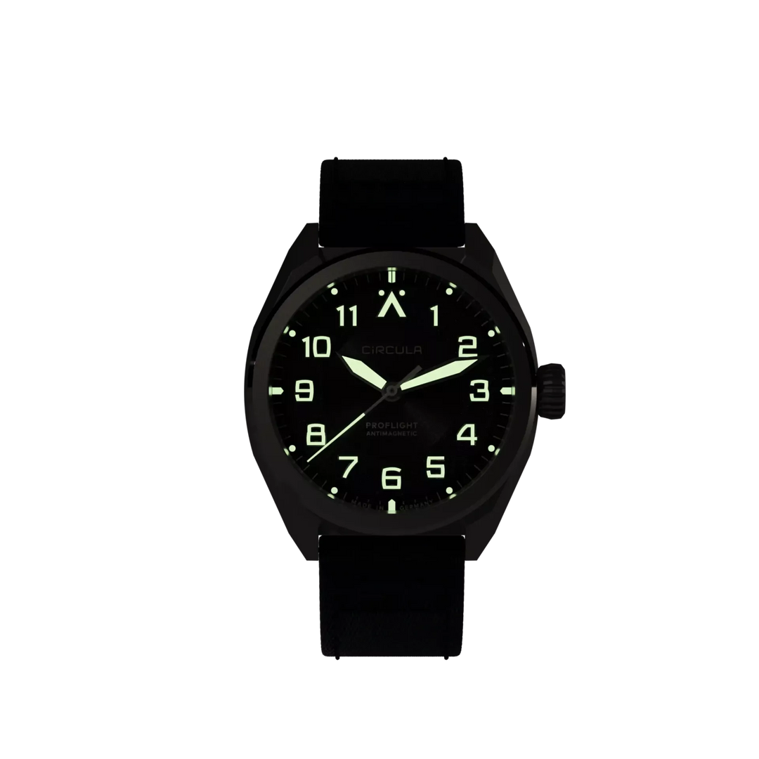 Relógio Circula Pilot watch ProFlight Anthracite PF-SS-AS