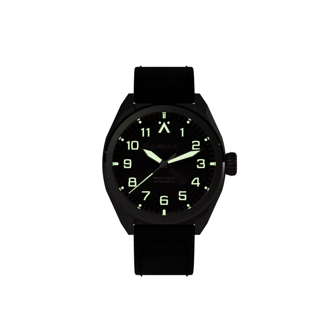 Relógio Circula Pilot watch ProFlight Green PF-SS-PU