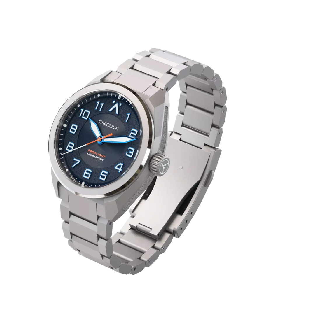 Relógio Circula Pilot watch ProFlight Blue PF-SS-BB-SK-A