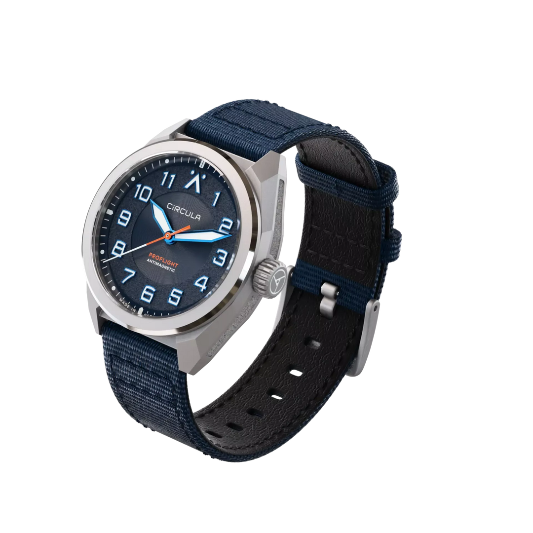 Relógio Circula Pilot watch ProFlight Blue PF-SS-BB
