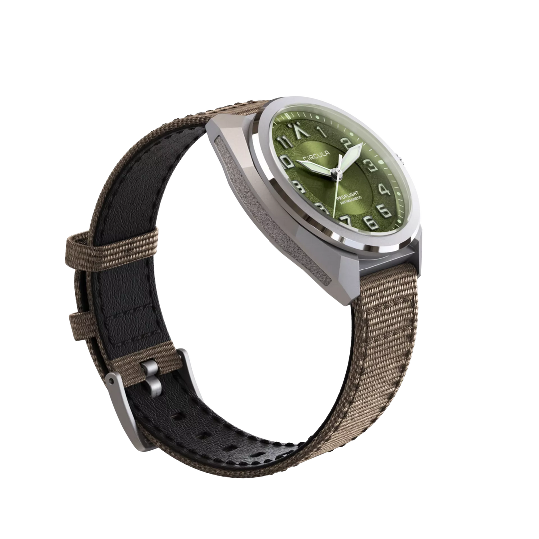 Relógio Circula Pilot watch ProFlight Green PF-SS-PU