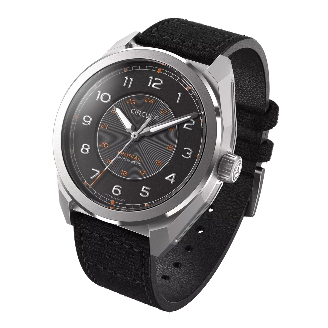 Relógio Circula Field watch ProTrail Black PT-SS-SS
