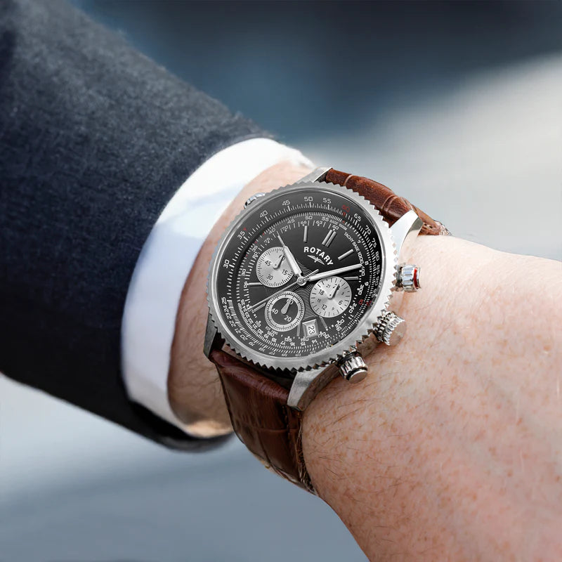 Relógio Rotary Pilot Chronograph Quartzo RGS00100/04