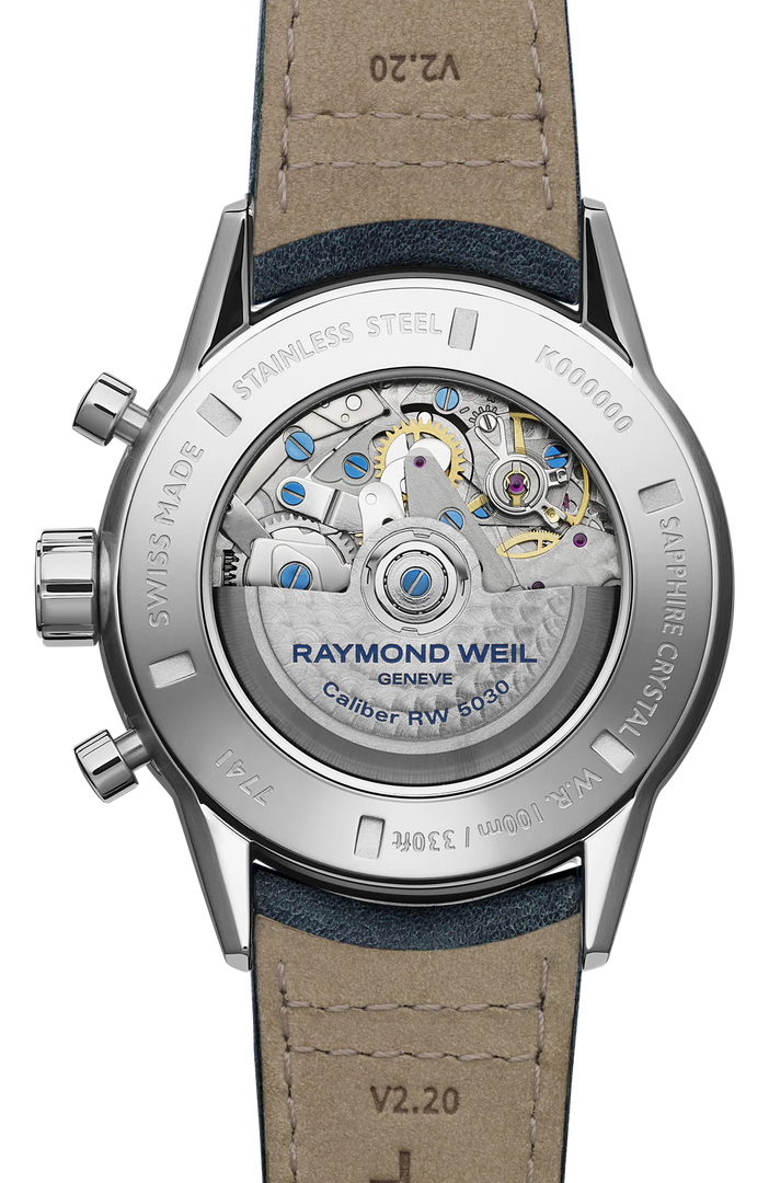 Relógio RAYMOND WEIL freelancer tri-compax chronograph 43 mm, 7741-SC3-50021