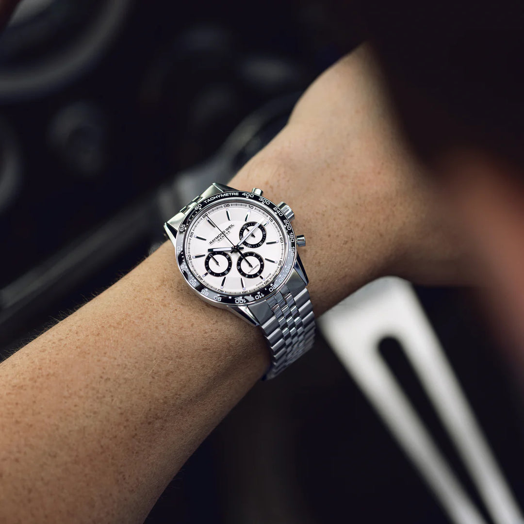 Relógio RAYMOND WEIL freelancer tri-compax chronograph 43 mm, 7741-ST1-30021
