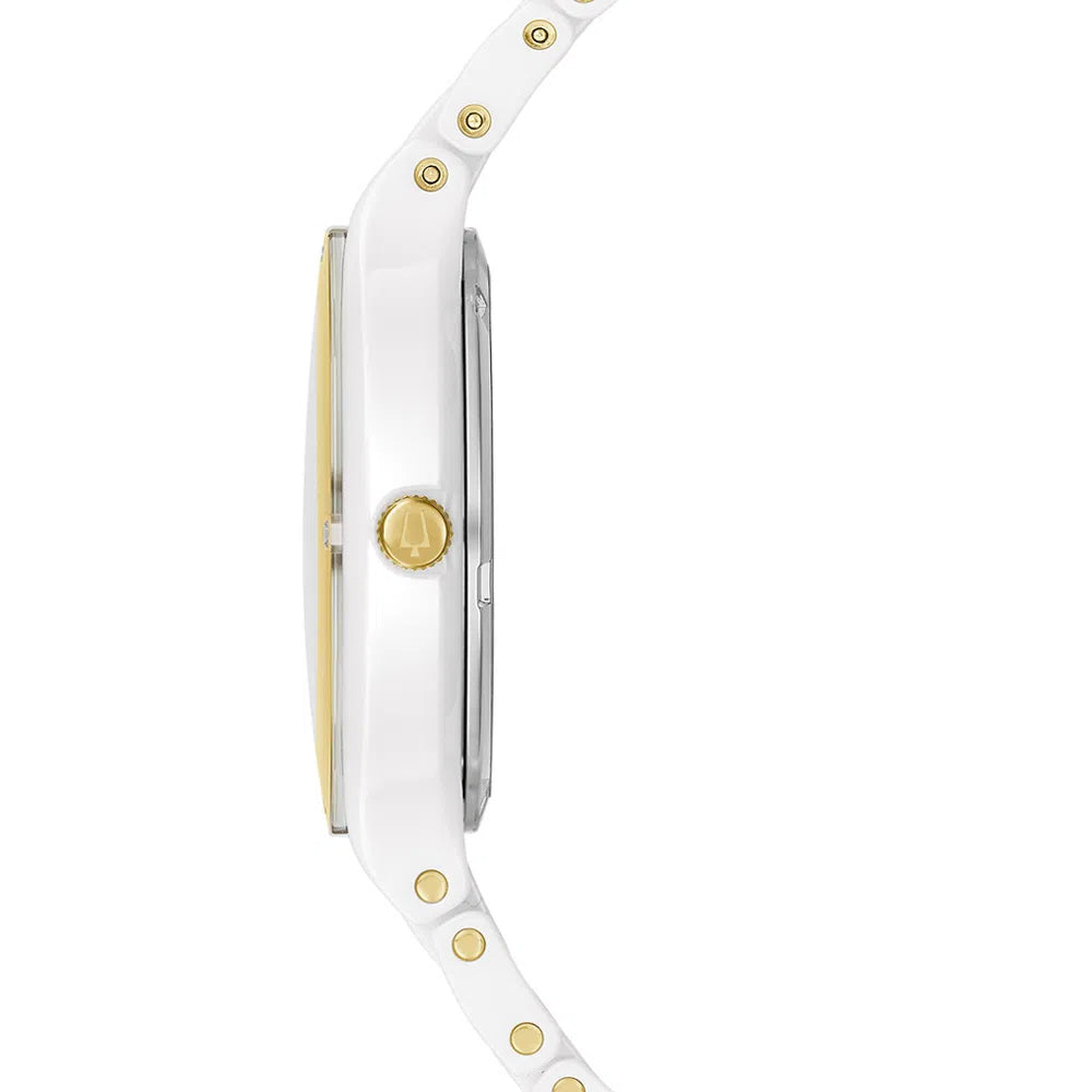 Relógio Feminino Bulova Millennia Cerâmica Branca 98R292N