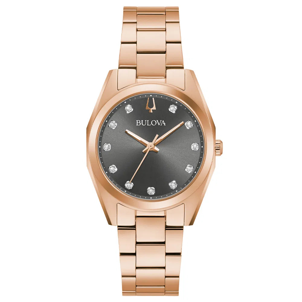 Relógio Feminino Bulova Surveyor Aço Rosé 97P156