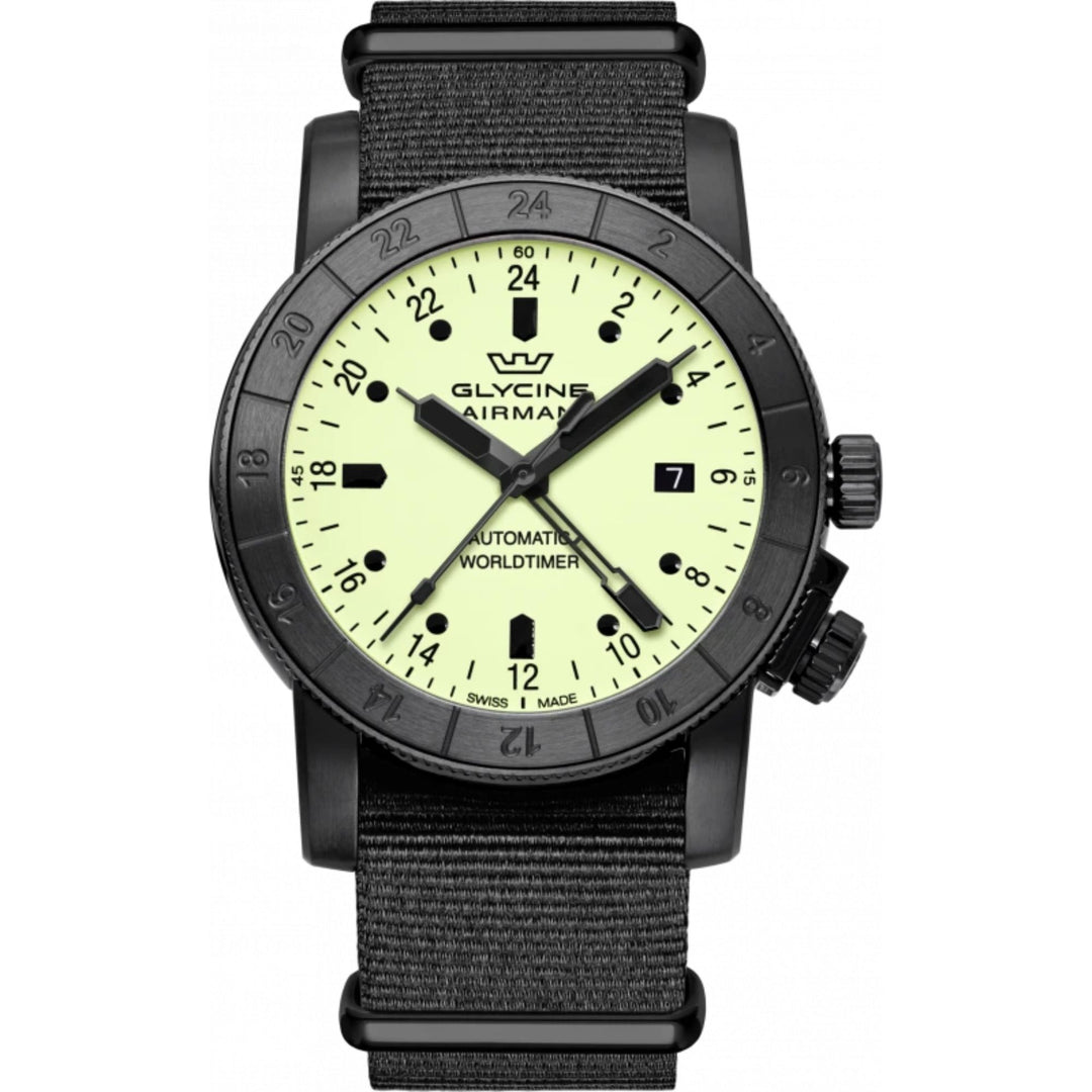 Relógio Glycine AIRMAN CONTEMPORARY MEN GL0069 - Automático 42mm