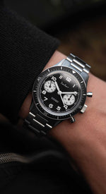 Carregue a imagem no visualizador da Galeria, Relógio Hanhart 415 ES Reverse Panda, 39 mm H703.211-6428