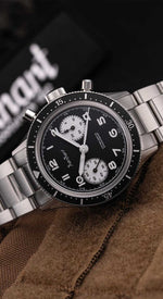 Carregue a imagem no visualizador da Galeria, Relógio Hanhart 415 ES Reverse Panda, 39 mm H703.211-6428