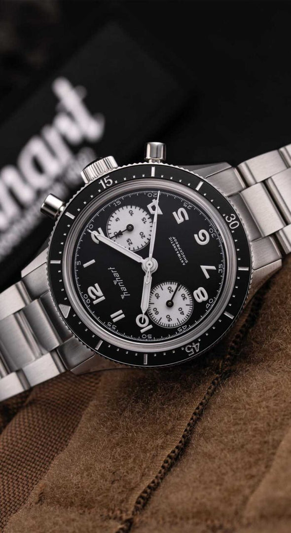 Relógio Hanhart 415 ES Reverse Panda, 39 mm H703.211-6428