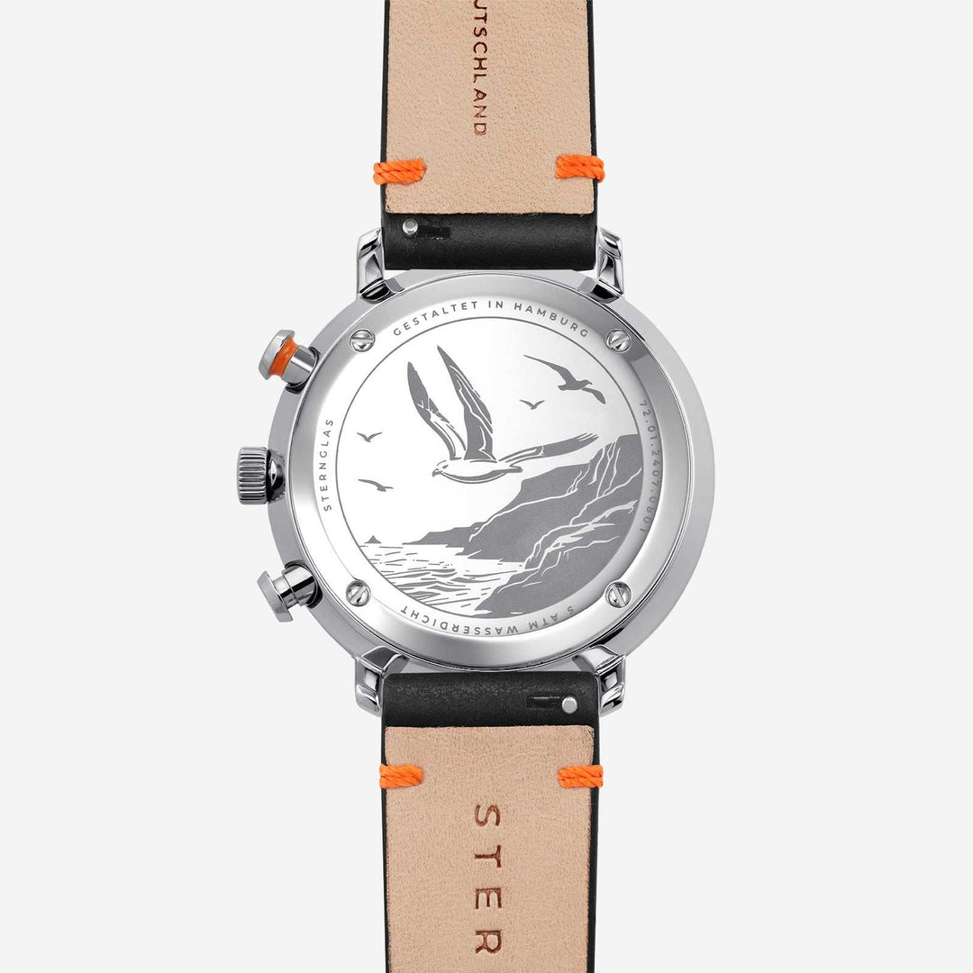Relógio STERNGLAS Hamburg Chrono 42 mm S01-HC06-EB05 Quartzo