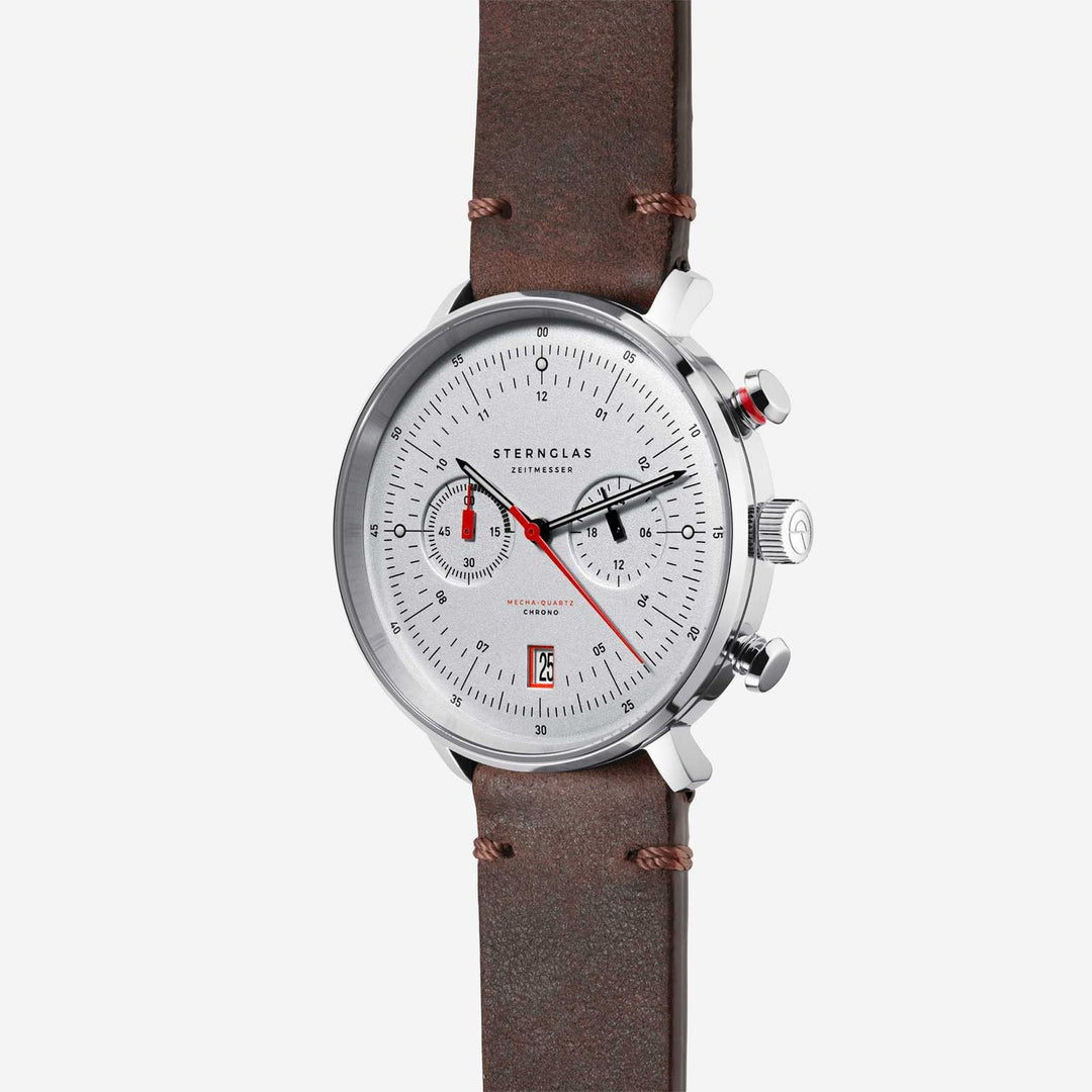 Relógio STERNGLAS Hamburg Chrono 42 mm S01-HC10-VI11 Quartz