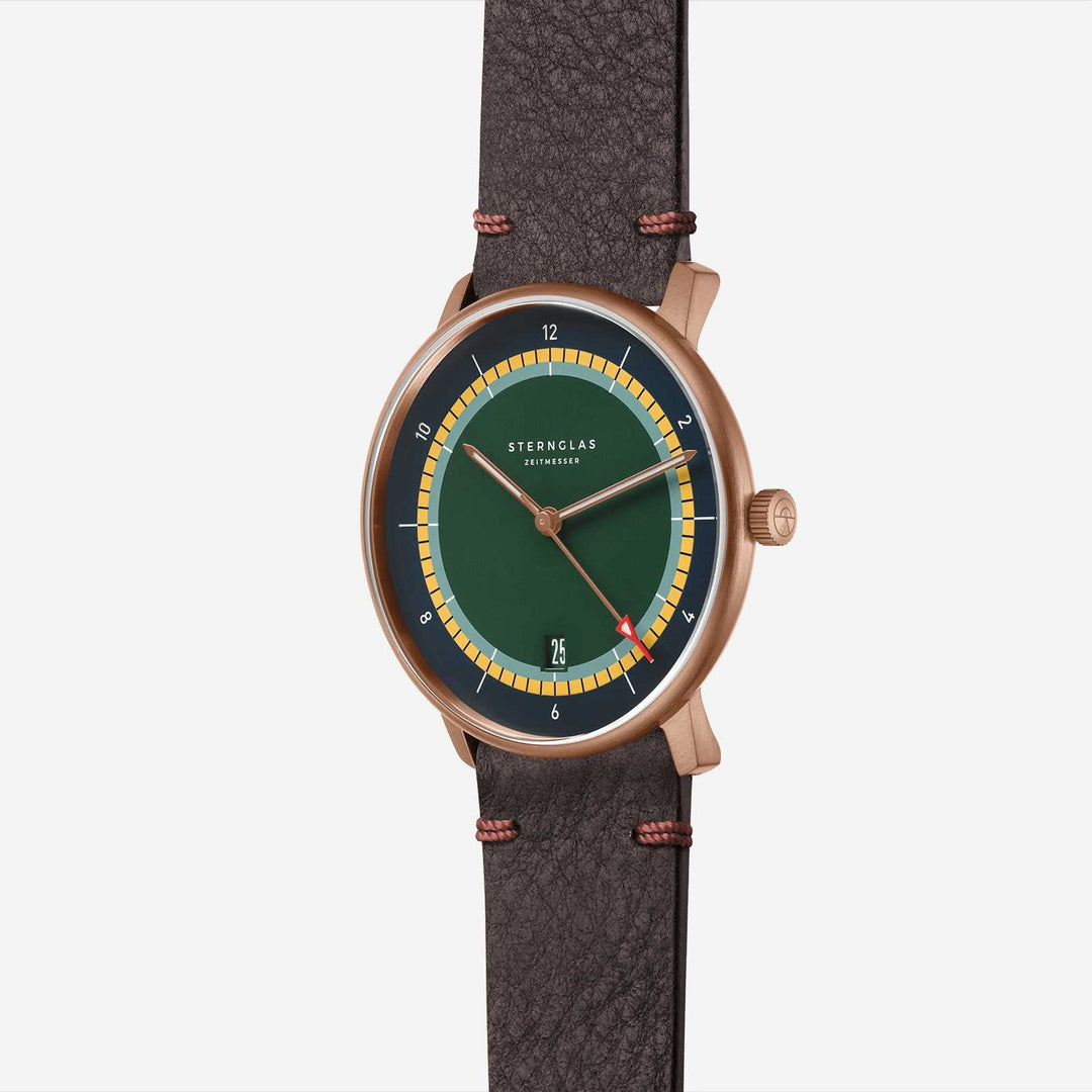Relógio STERNGLAS Naos Edition Argo Bronze 38 mm S01-NAX48-VI17 Quartzo