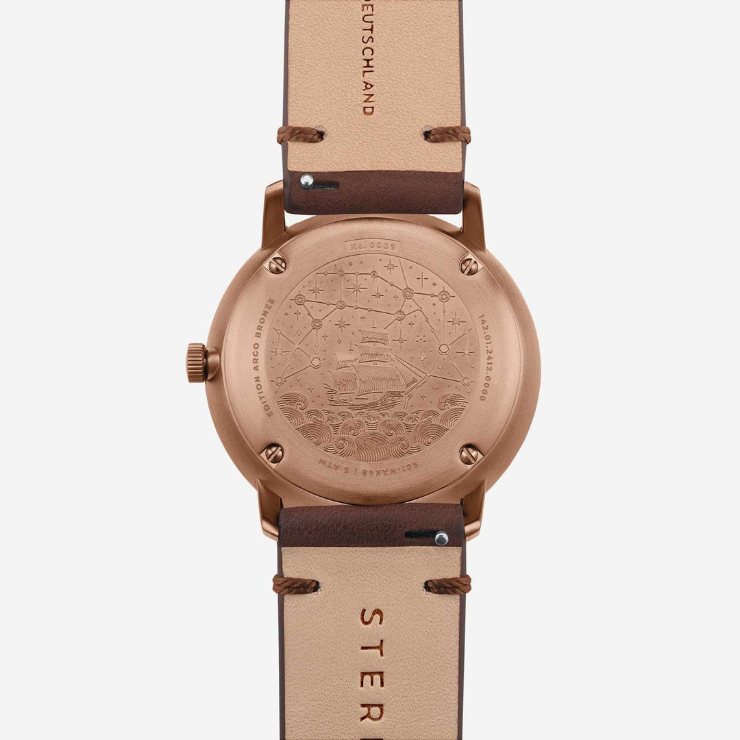 Relógio STERNGLAS Naos Edition Argo Bronze 38 mm S01-NAX48-VI17 Quartzo