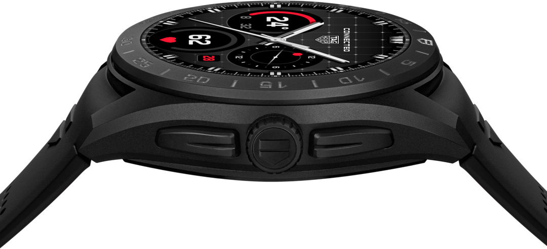 Relógio TAG Heuer Connected Calibre E5 45 mm Titanium DLC SBT8A80.BT6293