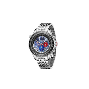 Relógio Swan & Edgar World Timer Mechanical Quartz Steel Grey