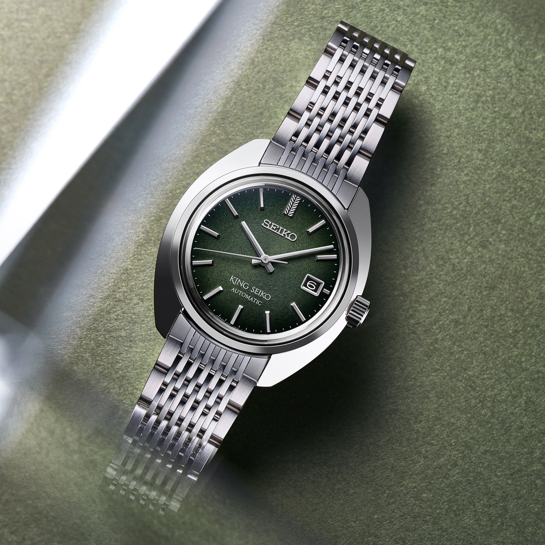 Relógio SJE113 King Seiko KS1969 Re-Interpretation Green Textured Dial
