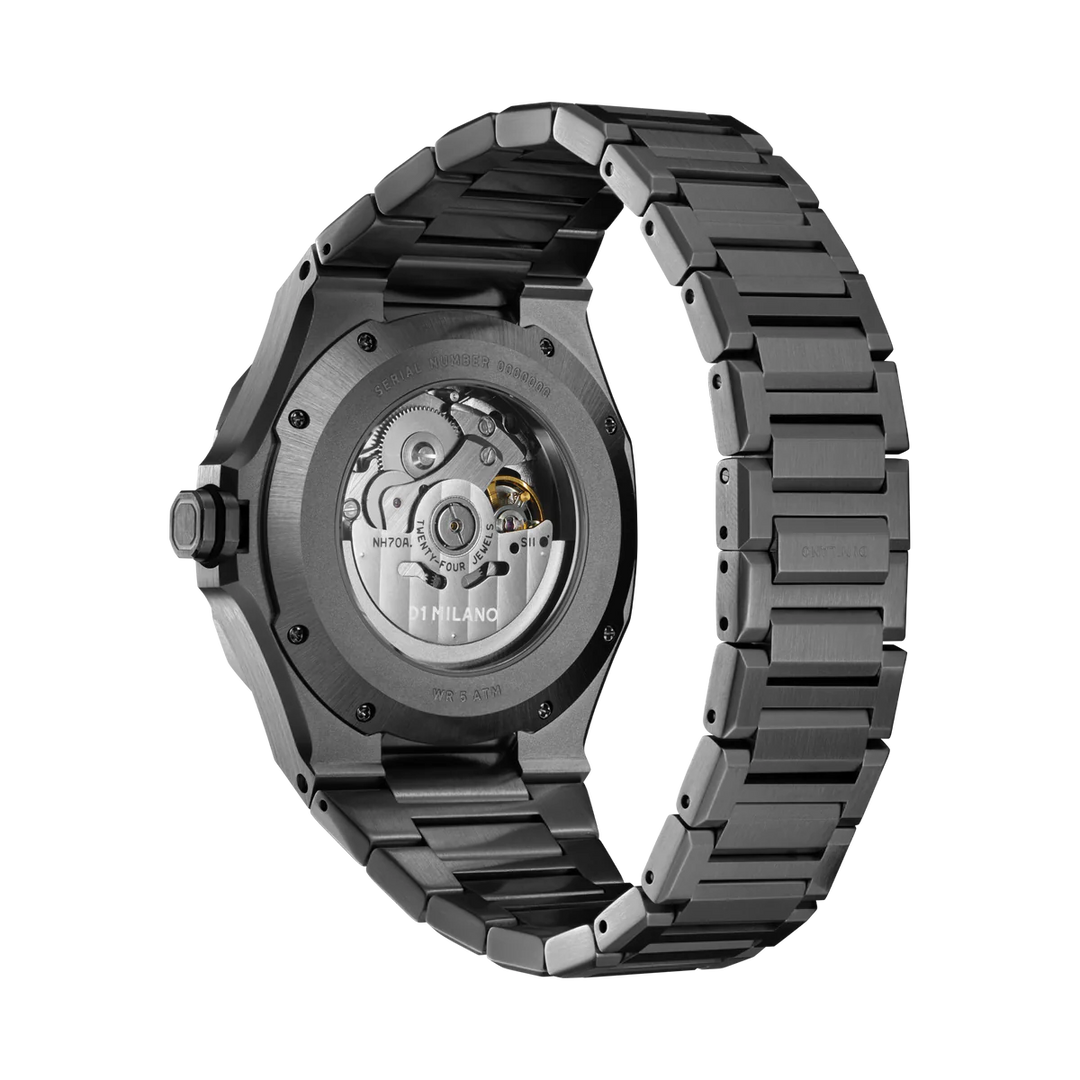 Relógio D1 Milano SKELETON Gun Metal- 41.5mm D1-SKBJ11