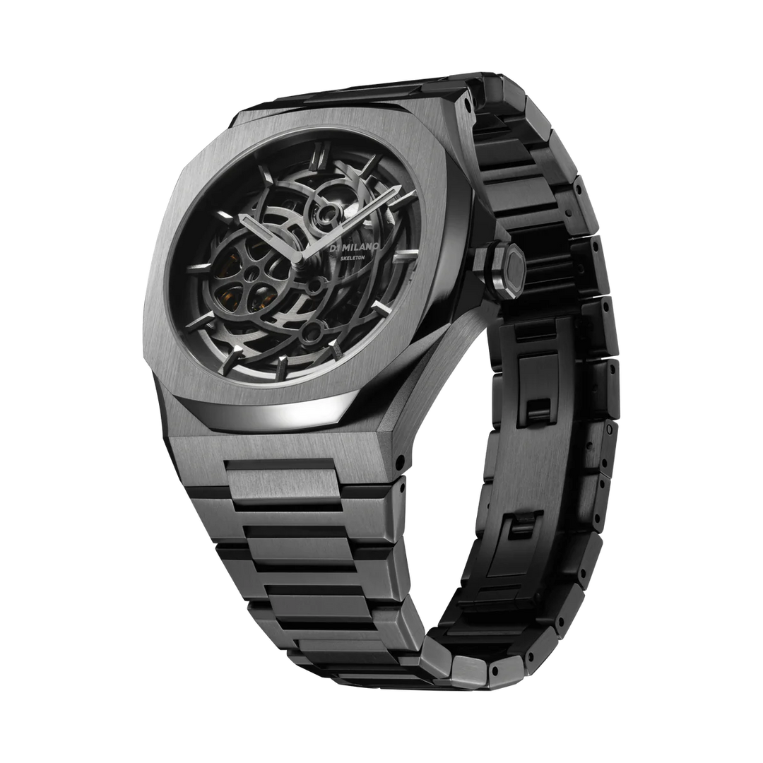 Relógio D1 Milano SKELETON Gun Metal- 41.5mm D1-SKBJ11