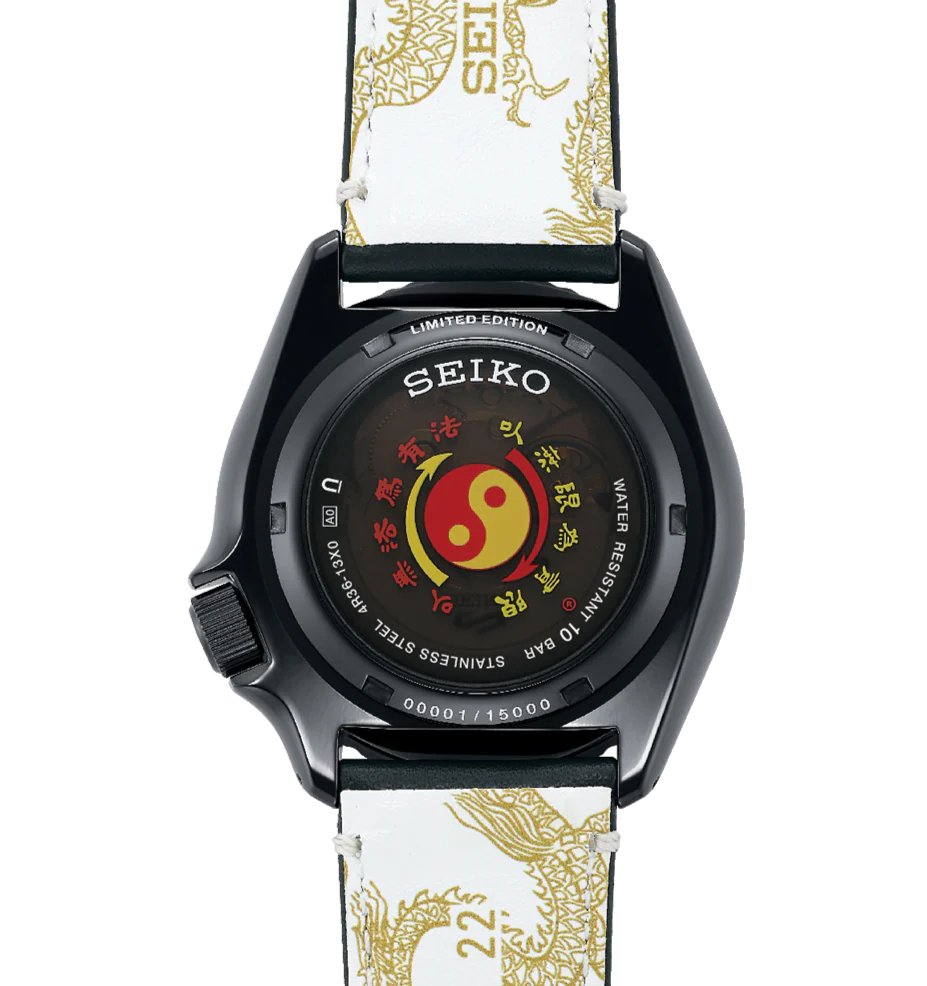 Relógio SEIKO X Bruce Lee 5 Sports 55th Anniversary SKX Sense Style Limited Edition SRPK39