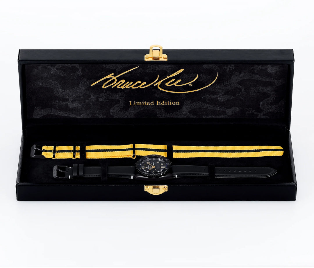 Relógio SEIKO X Bruce Lee 5 Sports 55th Anniversary SKX Sense Style Limited Edition SRPK39
